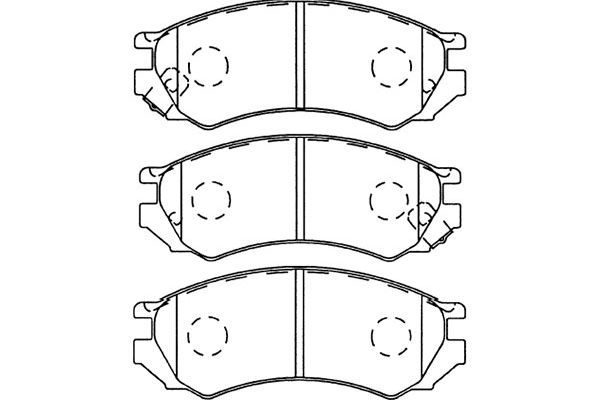 KAVO PARTS Jarrupala, levyjarru BP-6564